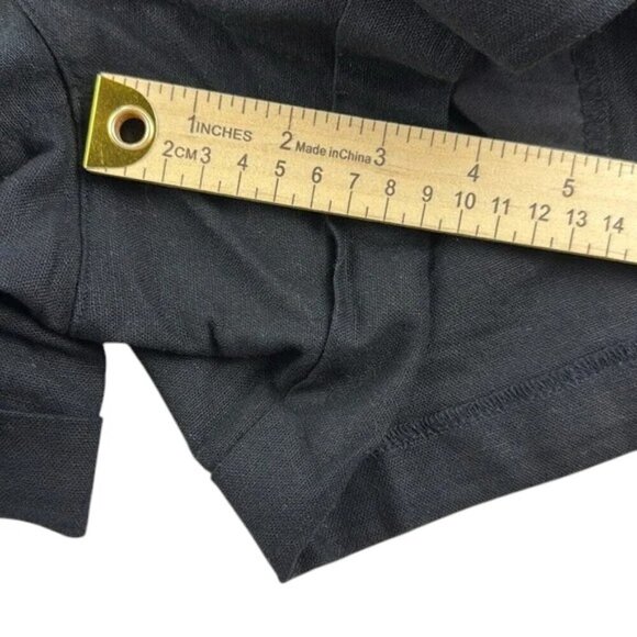 Old Navy Shorts High Rise Linen Blend Black Women's Size XL - Picture 5 of 8